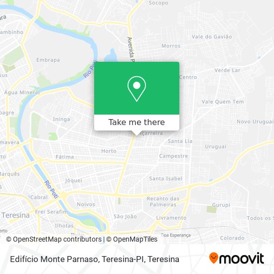 Mapa Edifício Monte Parnaso, Teresina-PI