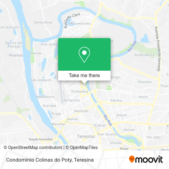 Condomínio Colinas do Poty map