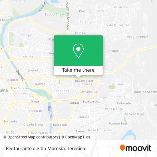 Restaurante e Sítio Maresia map