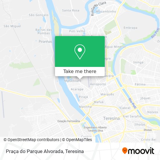 Praça do Parque Alvorada map