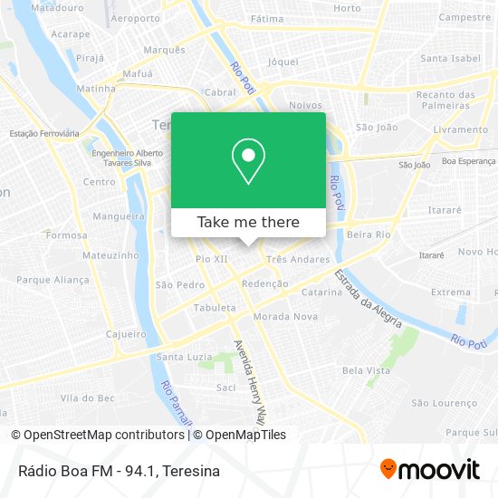 Rádio Boa FM - 94.1 map