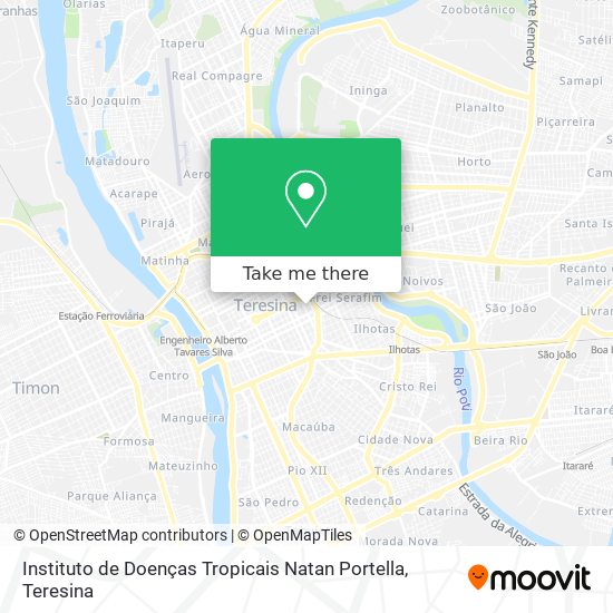 Instituto de Doenças Tropicais Natan Portella map