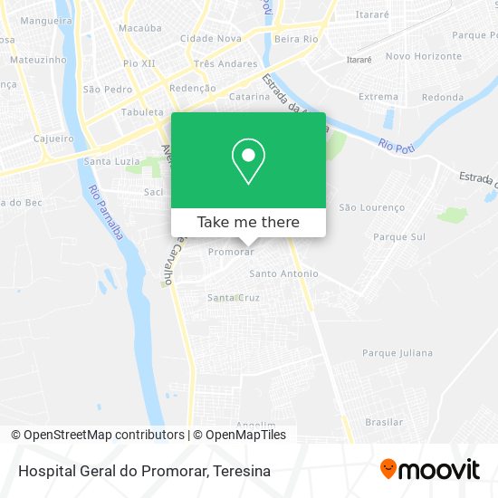 Hospital Geral do Promorar map