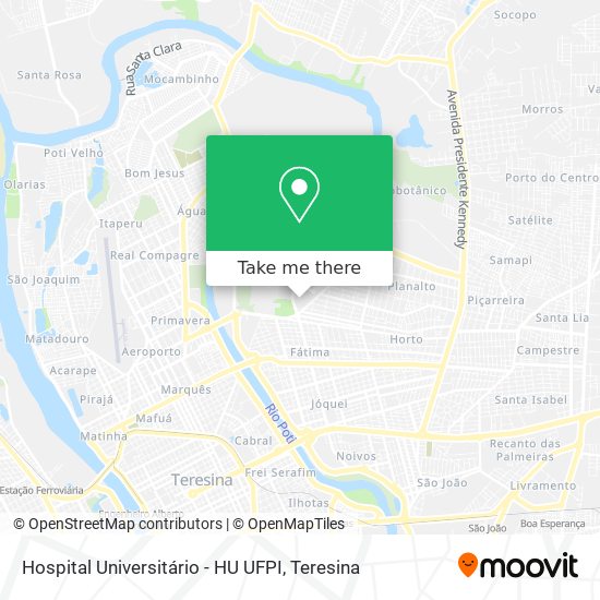 Mapa Hospital Universitário - HU UFPI