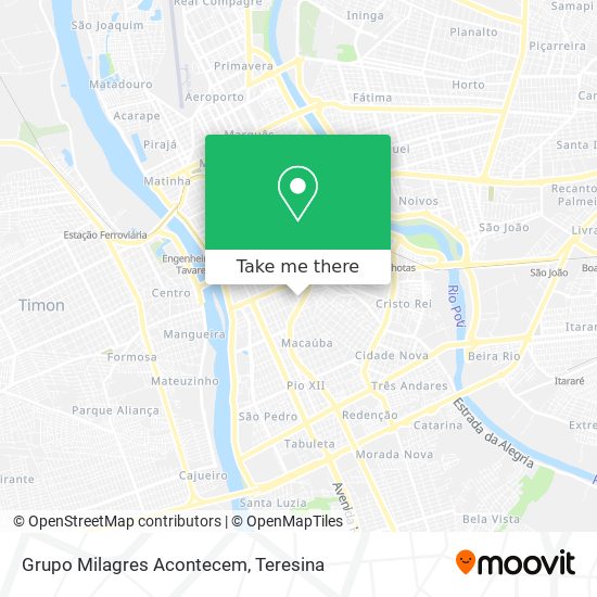Grupo Milagres Acontecem map