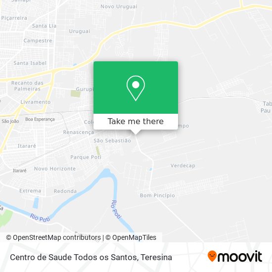 Mapa Centro de Saude Todos os Santos