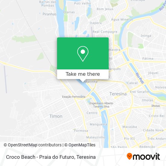 Croco Beach - Praia do Futuro map