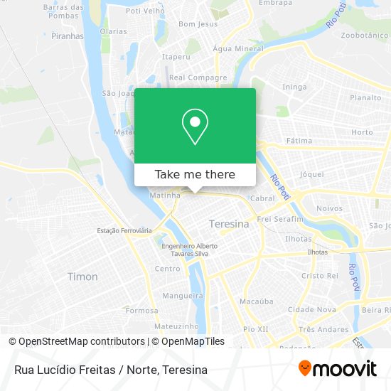 Rua Lucídio Freitas / Norte map