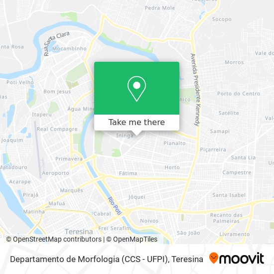 Departamento de Morfologia (CCS - UFPI) map