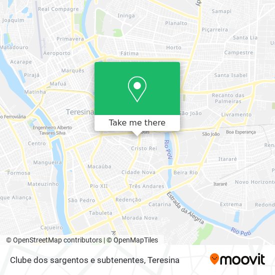 Clube dos sargentos e subtenentes map