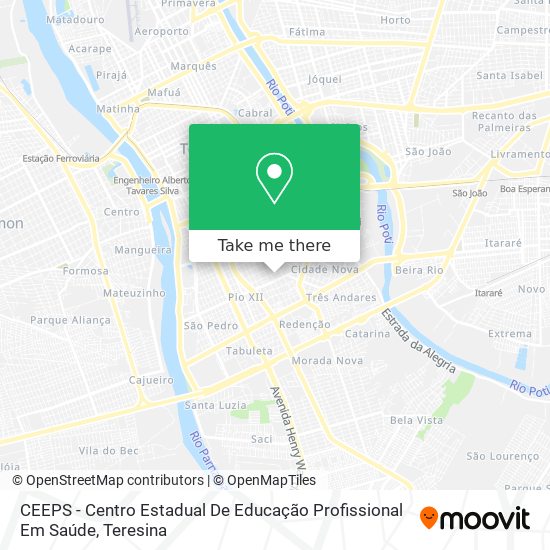 Mapa CEEPS - Centro Estadual De Educação Profissional Em Saúde