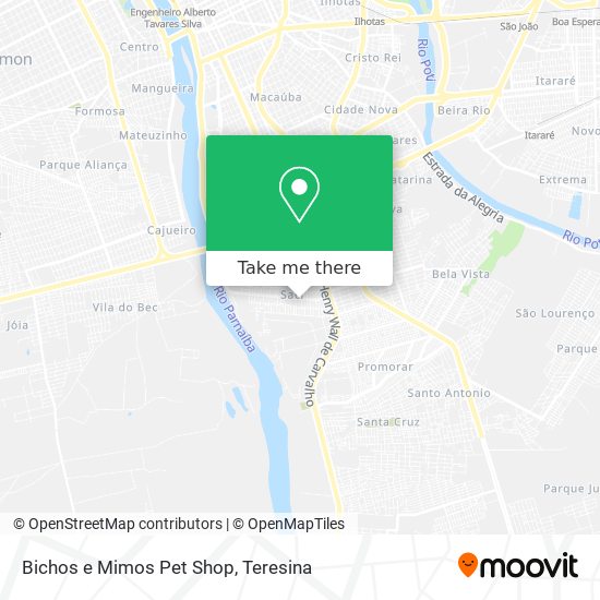 Bichos e Mimos Pet Shop map