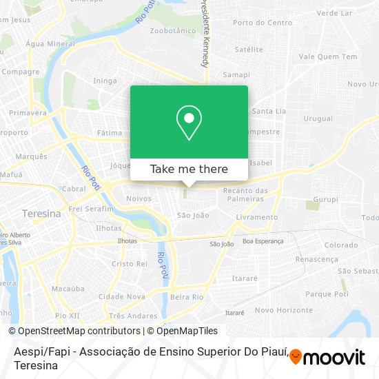 Aespi / Fapi  - Associação de Ensino Superior Do Piauí map