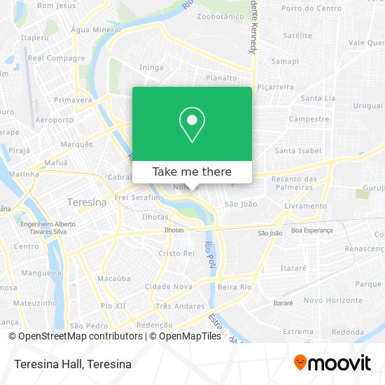 Teresina Hall map