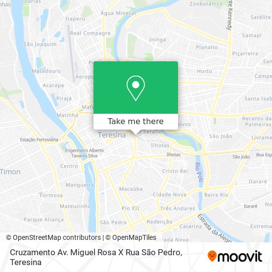 Cruzamento Av. Miguel Rosa X Rua São Pedro map