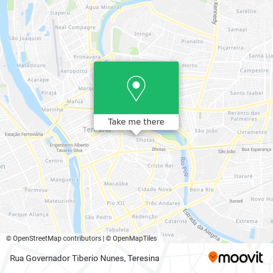 Rua Governador Tiberio Nunes map