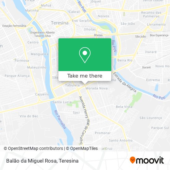 Balão da Miguel Rosa map