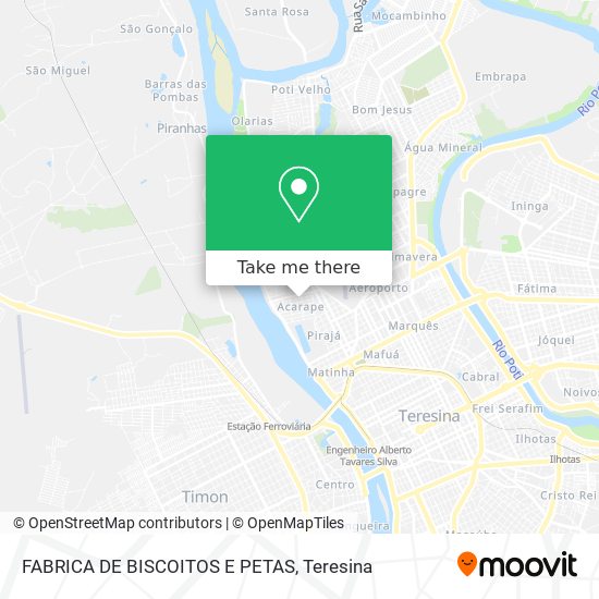 FABRICA DE BISCOITOS E PETAS map
