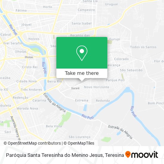 Paróquia Santa Teresinha do Menino Jesus map