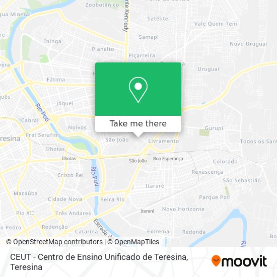 CEUT - Centro de Ensino Unificado de Teresina map