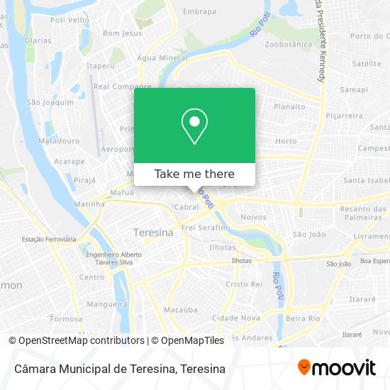 Mapa Câmara Municipal de Teresina