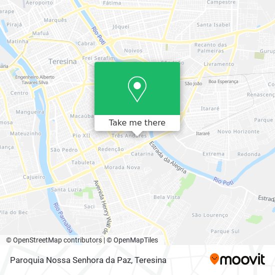 Paroquia Nossa Senhora da Paz map