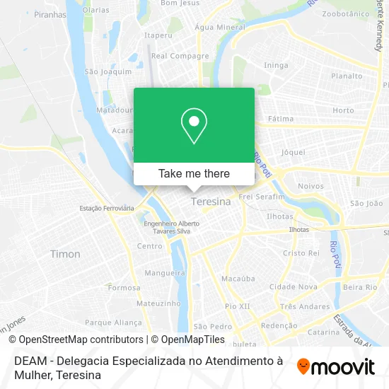 DEAM - Delegacia Especializada no Atendimento à Mulher map