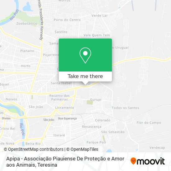 Apipa - Associação Piauiense De Proteção e Amor aos Animais map
