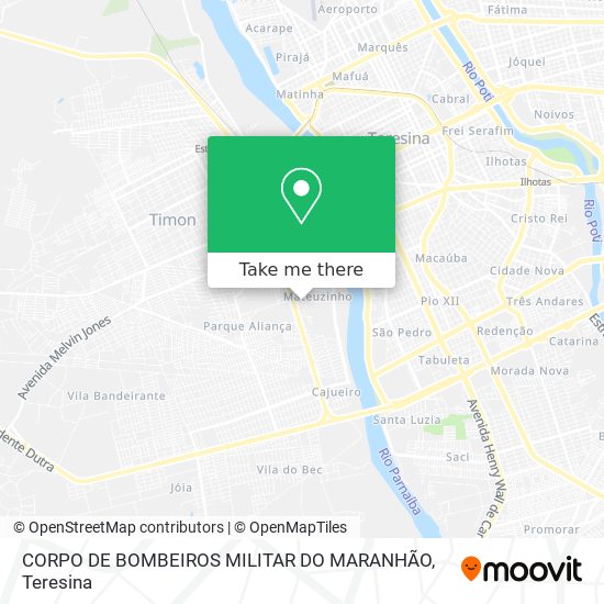 CORPO DE BOMBEIROS MILITAR DO MARANHÃO map
