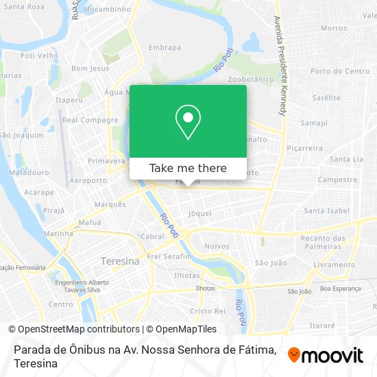 Parada de Ônibus na Av. Nossa Senhora de Fátima map