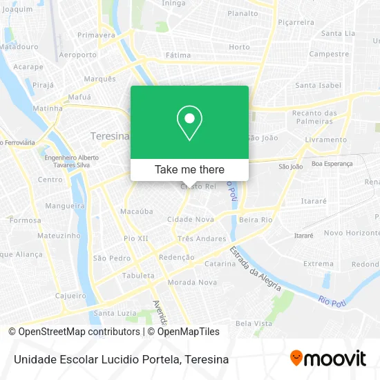 Unidade Escolar Lucidio Portela map