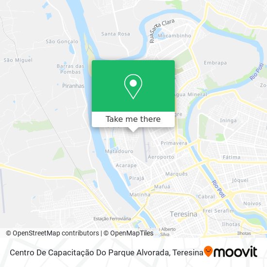 Centro De Capacitação Do Parque Alvorada map