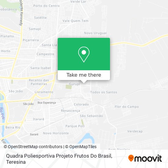 Quadra Poliesportiva Projeto Frutos Do Brasil map