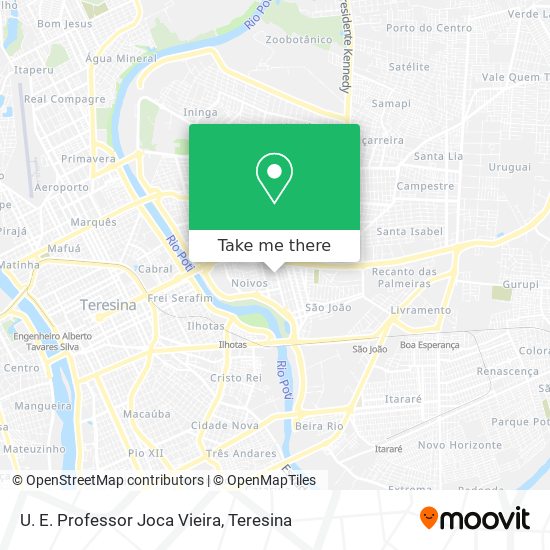 U. E. Professor Joca Vieira map