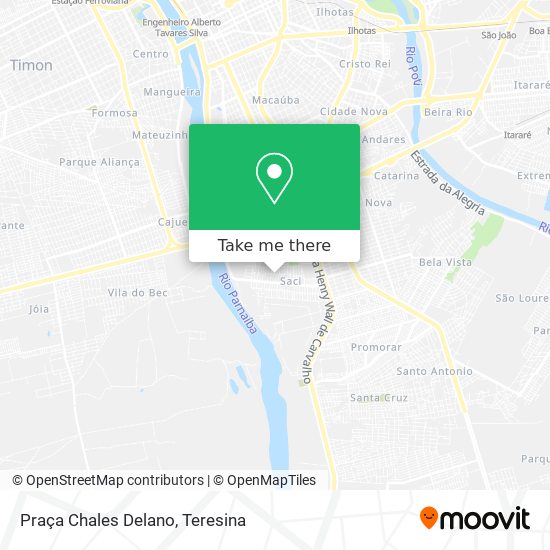 Praça Chales Delano map