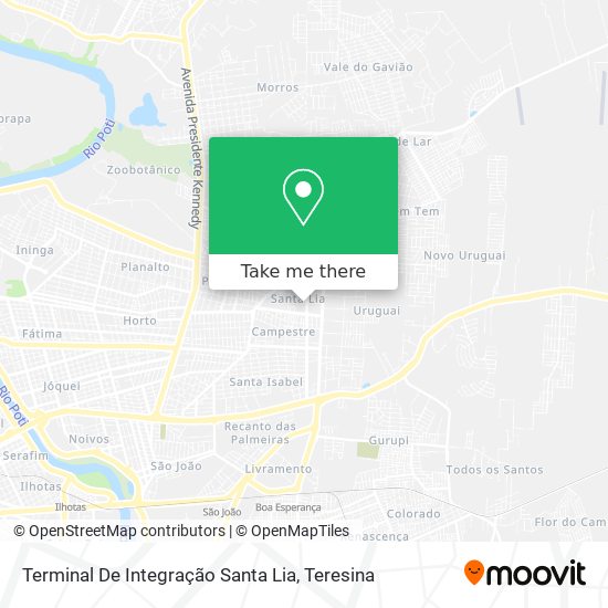 Terminal De Integração Santa Lia map
