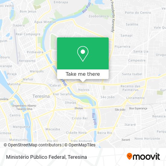 Ministério Público Federal map