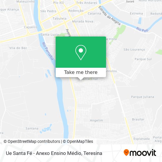 Ue Santa Fé - Anexo Ensino Médio map