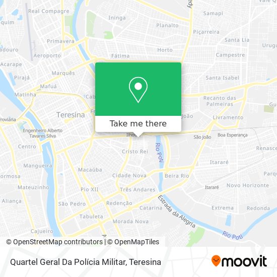 Quartel Geral Da Polícia Militar map
