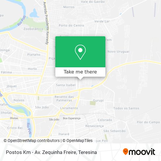 Postos Km - Av. Zequinha Freire map