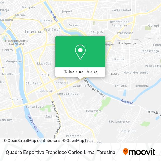 Quadra Esportiva Francisco Carlos Lima map