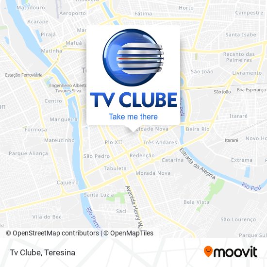 Tv Clube map