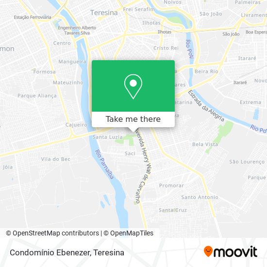 Condomínio Ebenezer map