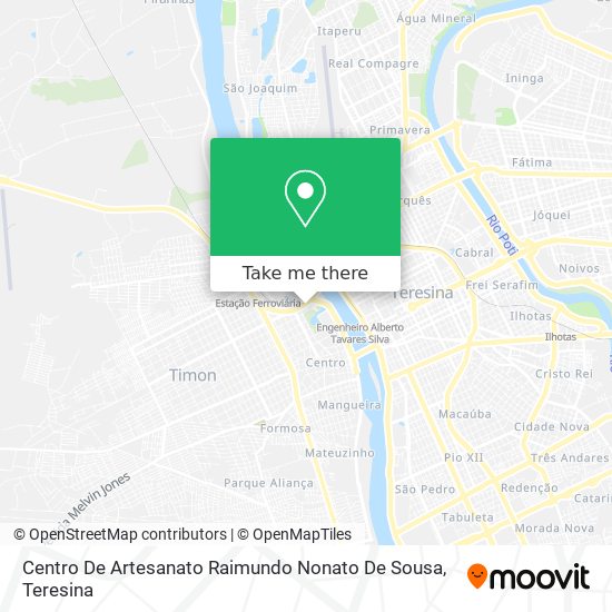Centro De Artesanato Raimundo Nonato De Sousa map