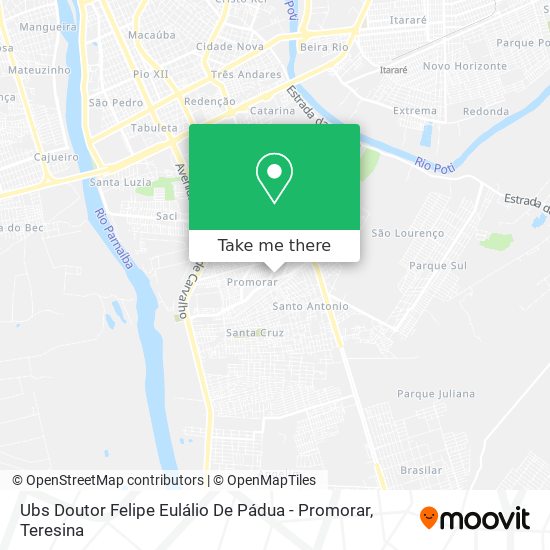 Ubs Doutor Felipe Eulálio De Pádua - Promorar map