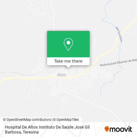Hospital De Altos Instituto De Saúde José Gil Barbosa map