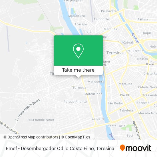 Emef - Desembargador Odilo Costa Filho map