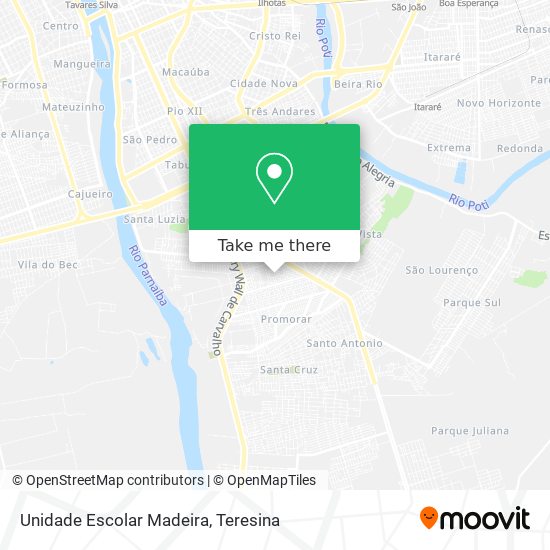 Unidade Escolar Madeira map
