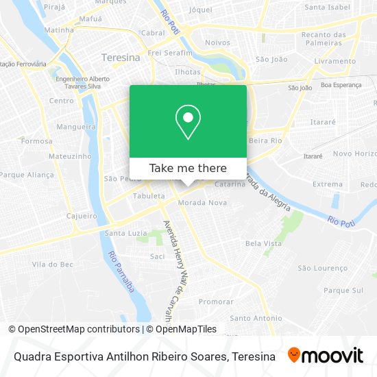 Quadra Esportiva Antilhon Ribeiro Soares map