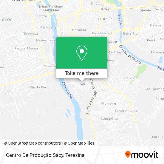 Centro De Produção Sacy map